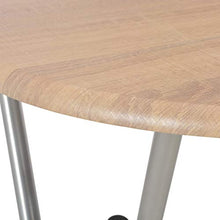 vidaXL Tavolo da Bar Rovere MDF e Acciaio Rotondo Pieghevole Tavolino Cucina