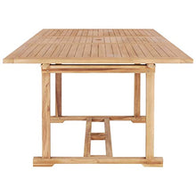 vidaXL Legno Teak Tavolo Pranzo Allungabile (150-200) x100x75 cm Arredo Esterni
