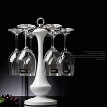 PanYFDD Stemware Rack Stemware Rack, Iron Art 6 Bottle Glass Holder Stemware Holder per Bar Cucina Bar Cucina Ristoranti