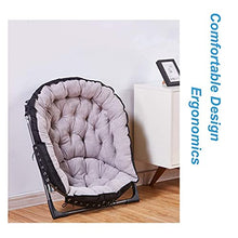 BJH Lettini Pieghevoli Lettini Prendisole Moon Chair Sedie da Campeggio Imbottite Sgabelli per Il Tempo Libero da Esterno Pieghevole Portatile