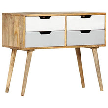 FAMIROSA Credenza 85x40x71 cm in Legno Massello di Mango Marrone