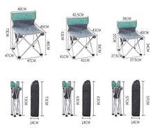 Spiaggia All'aperto Sgabello Portable Folding Campeggio Sedia Per Escursioni Da Picnic Pesca Barbecue,Large