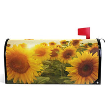 Copertura magnetica per cassetta delle lettere in fiori di girasoli, decorazione per la casa, dimensioni standard, 53,3 x 45,7 cm