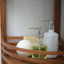 Mensola da bagno in legno di teak massiccio 107 x 37 x 37 cm