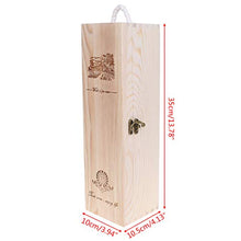 Losping - Contenitore vuoto per bottiglie di vino rosso, in legno di pino