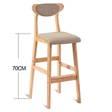 X.Home.Bar stool XZGang Legno Solido Sgabello, Velluto Cuscino e Copertura della Sedia in Lino, e Copertura della Sedia Lavabile Amovibile, 40 * 45 * 100 Centimetri Crea Vita Semplice
