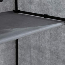 Axentia Armadio Pieghevole, Acciaio Legato, Nero/Grigio, ca. 60 x 148 x 45 cm