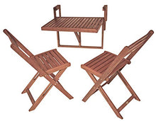 Jardinion Balcone Appeso Set Tavolo Berkley Tavolo Pieghevole Balcone ringhiera del Balcone mobili da Balcone