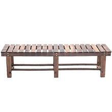 JLLXXG Panca con Scarpetta da Banco in Legno - Forest Garden Forest Sleeper Bench 150×35CM