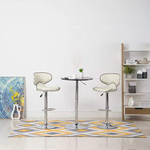 vidaXL Sgabelli da Bar 2 pz Crema in Similpelle