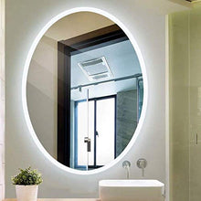 L&ED Specchio Retroilluminato, Specchio Bagno Moderno Illuminato A LED, Ovale, Specchio di Cortesia Illuminato A LED, 600X800mm