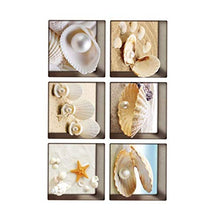 Garneck 6 Pezzi Adesivi per Vasca 3D Adesivi autoadesivi Impermeabili Antiscivolo per Vasca Adesivi murali Appliques Stile Marino per Servizi igienici Bagno
