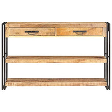 Tidyard Credenza 120x30x75 cm in Legno Massello di Mango Grezzo