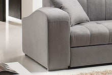 Casarreda Store Divano Letto angolare MOD. New Vienna con penisola Reversibile Contenitore e bracciolo ad Onda - Arredi Casa