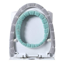 Tisi - Coprisedile per WC, 2 pezzi, caldo e caldo, per bagno, morbido, più spesso, lavabile, colore: Blu