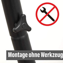 AMANKA Sostegno per Sedia sospesa 210cm Supporto per Appendere Sedile sospeso Max 150Kg Acciaio Nero