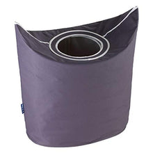 Wenko 62070100 48L Ovale Poliestere Grigio Porta Biancheria