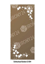 Irony24 - Antivento in ruggine, 150 x 65 cm, con ancoraggio a terra