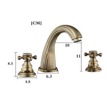 HYY-YY - Rubinetto per lavabo da bagno, in ottone anticato, per bagno e cucina