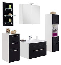 Set di mobili da bagno SANTINI 75 (5 pezzi) nero satinato