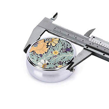 Sunny Garden - Contenitore rotondo per pillole, 3 scomparti, in metallo, per medicina e vitamina