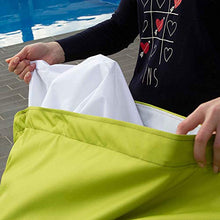 Avalon Pouf a Forma di Letto in Tessuto Tecnico Impermeabile e antistrappo Samba per Esterno Colore Giallo Limone sfoderabile