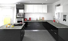 Berlenus CT4BN - Mobile da Cucina Basso, 3 cassetti, 40 cm, Colore: Nero Lucido