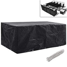 E E-NICES Coperture Arredi Giardino 2pz Polyrattan 10 Occhielli 229x113cm