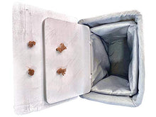 PORTABIANCHERIA IN VIMINI - BUCATO - 2 MISURE - ARREDO BAGNO - COPERCHIO LEGNO (SET COMPLETO GRANDE+PICCOLO)