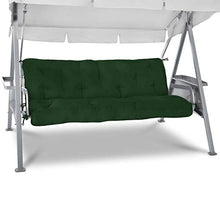Beautissu Cuscini per dondoli e altalene da Giardino Flair HS - 180x50x8 cm - 2 braccioli e Un soffice Cuscino Grande - Verde Scuro