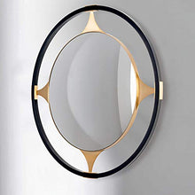 Metallo Parete Specchio, Rotonde Moderna Specchi da Bagno, Ingresso Specchio Decorativo, Vanità Specchio per Il Trucco, per Dressing Table Soggiorno Camera da Letto