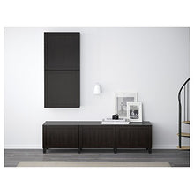 BESTÅ combinazione di cassetti 180x40x48 cm Hanviken nero-marrone
