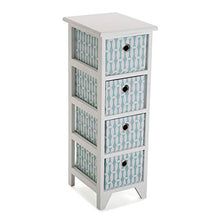 VERSA 20100076 Mobile da Bagno Cassettiera con 4 cestelli Eyra, Legno, 4 Drawers