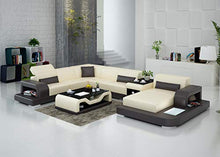 JVmoebel G8006 - Divano angolare in pelle, design moderno