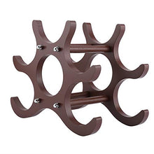 Rehomy Wooden Red Wine Rack Red Wine Holder Shelf Stand 6 Bottles