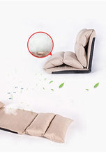 SOFA Singolo Confortevole Pigro Sofa110 * 56 * 62 Centimetri (Colore : Cachi, Dimensioni : 110 * 56 * 62cm)