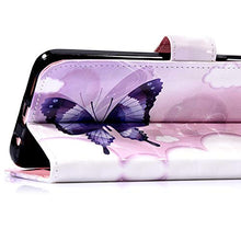 Saceebe Compatibile con Galaxy S10 Plus Custodia Pelle Cover a Libro 3D Custodia in Pelle con Cordino Portafoglio Flip Case PU Custodia Pelle Cover Protettivo Bumper Morbido,Farfalla#1