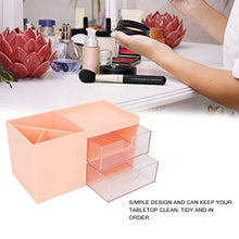 Contenitore per gioielli Contenitore per contenitori in ABS per cancelleria per trucco(Pink)