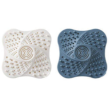 Huante - Set di 2 tappi per lavabo da cucina per la casa, per lavabo, lavabo, per lavabo e lavabo, colore bianco e blu