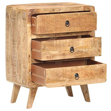 vidaXL Credenza 60x35x75 cm in Legno Massello di Mango Grezzo