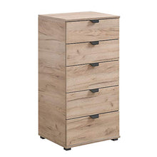 Cassettiera a 5 cassetti - Vincent - 45 cm, Rovere