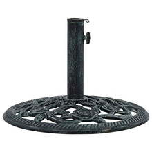 Tidyard Base Ombrellone Verde 9 kg 40 cm in Ghisa, 40 x 32 cm
