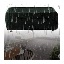 YJFENG Coperture per Mobili da Giardino, Copritavolo per Esterni Resistente, 600x300D Impermeabile Tessuto Oxford Rettangolare A Prova di Sole, Fit Table & Chair Set