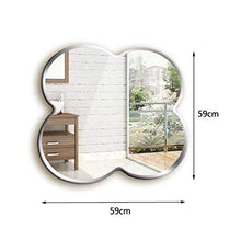 Specchio da Barba Senza Cornice/Specchio per Il Trucco Specchio da Trucco Specchio da Parete in Vetro, Specchio da Doccia a Prova di umidità Decorativo per la casa per Bagno Camera da Letto Dr