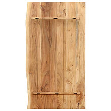 FAMIROSA Piano per Lavabo Bagno in Massello di Acacia 100x55x2,5 cm