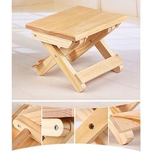 Duless Sgabello pieghevole in legno massiccio Mazza, sgabello quadrato