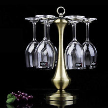 PanYFDD Stemware Rack Stemware Rack, Iron Art 6 Bottiglie di Vino Portabicchieri Supporto Stemware Holder per Bar Cucina 27 x 39,5 CM Bar Cucina Ristoranti