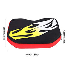 Tihebeyan Cuscino del Sedile Memory Foam per Barca in Memory Foam in Cotone con Ventose(Flame)