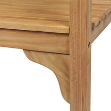vidaXL Legno Massello di Teak Panca da Esterno Rustica Panchina da Giardino