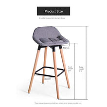LXD Nordico Solido Legna Bar Sedia,Bar Sedia Tempo Libero Moda Bar Sedia Creativo Davanti Sgabello Bar Sgabelli a/C / 75 centimetri